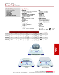 Thumbnail of document Data Sheet - Scout SJX Series